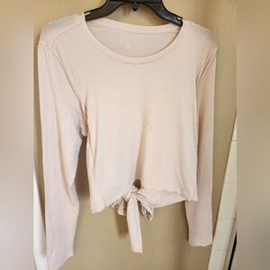 lululemon Gather and Grow Long Sleeve WrapTop- Light Pink- Size 6